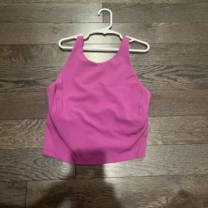 purple align high-neck tank top
